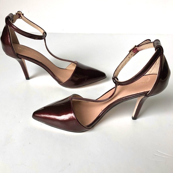 Maiden Lane Ella T-Strap Pointed Toe Heels - Picture 8 of 10